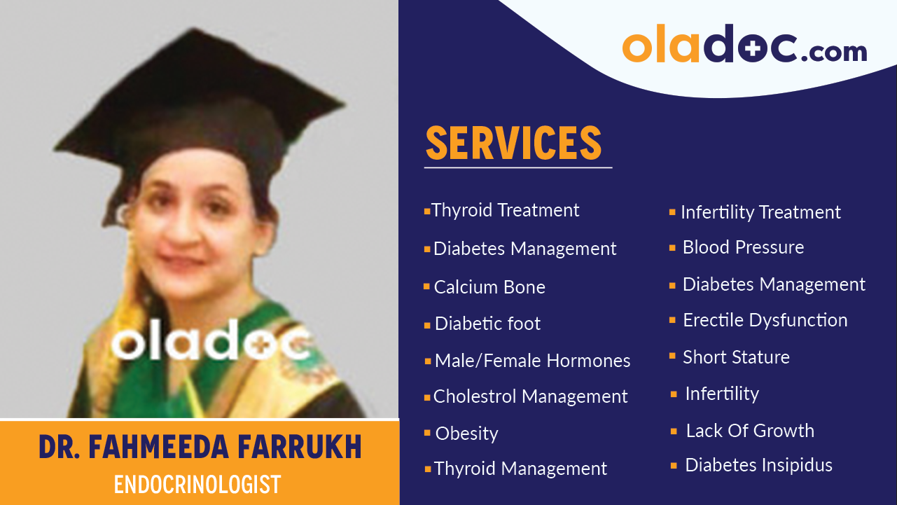 Services  provided by   Dr. Fahmeeda Farrukh Khan